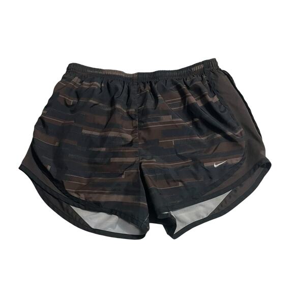 Nike Womens Athletic Shorts Medium Brown Tempo Dri Fit Lined Running Track Short - Picture 1 of 14